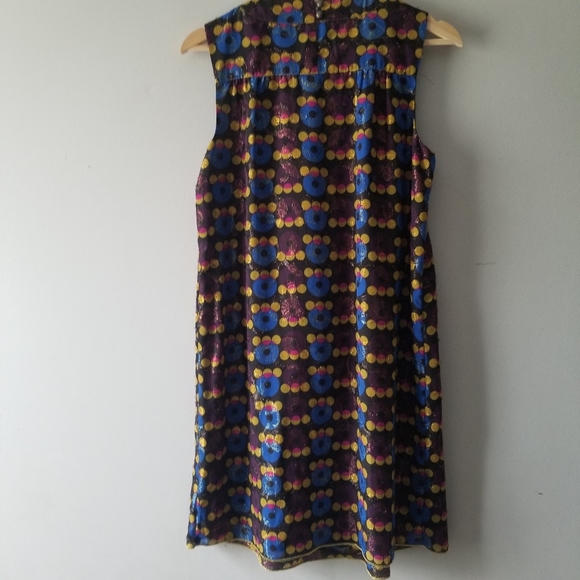 Anna Sui For Target Metallic Mod Dress Small - Picture 4 of 13